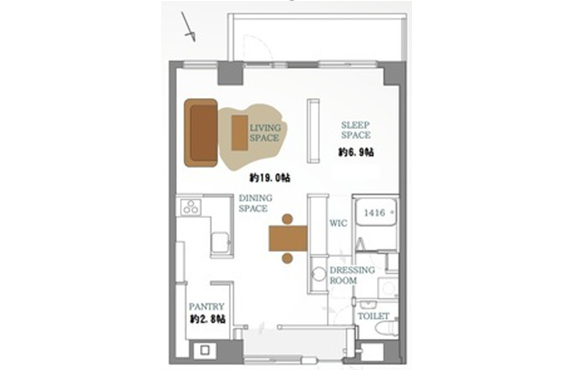 図：ライオンズマンション奥須磨の間取図